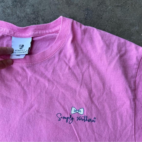 Simply Southern Pink Tee with Nautical Graphic - Picture 4 of 4
